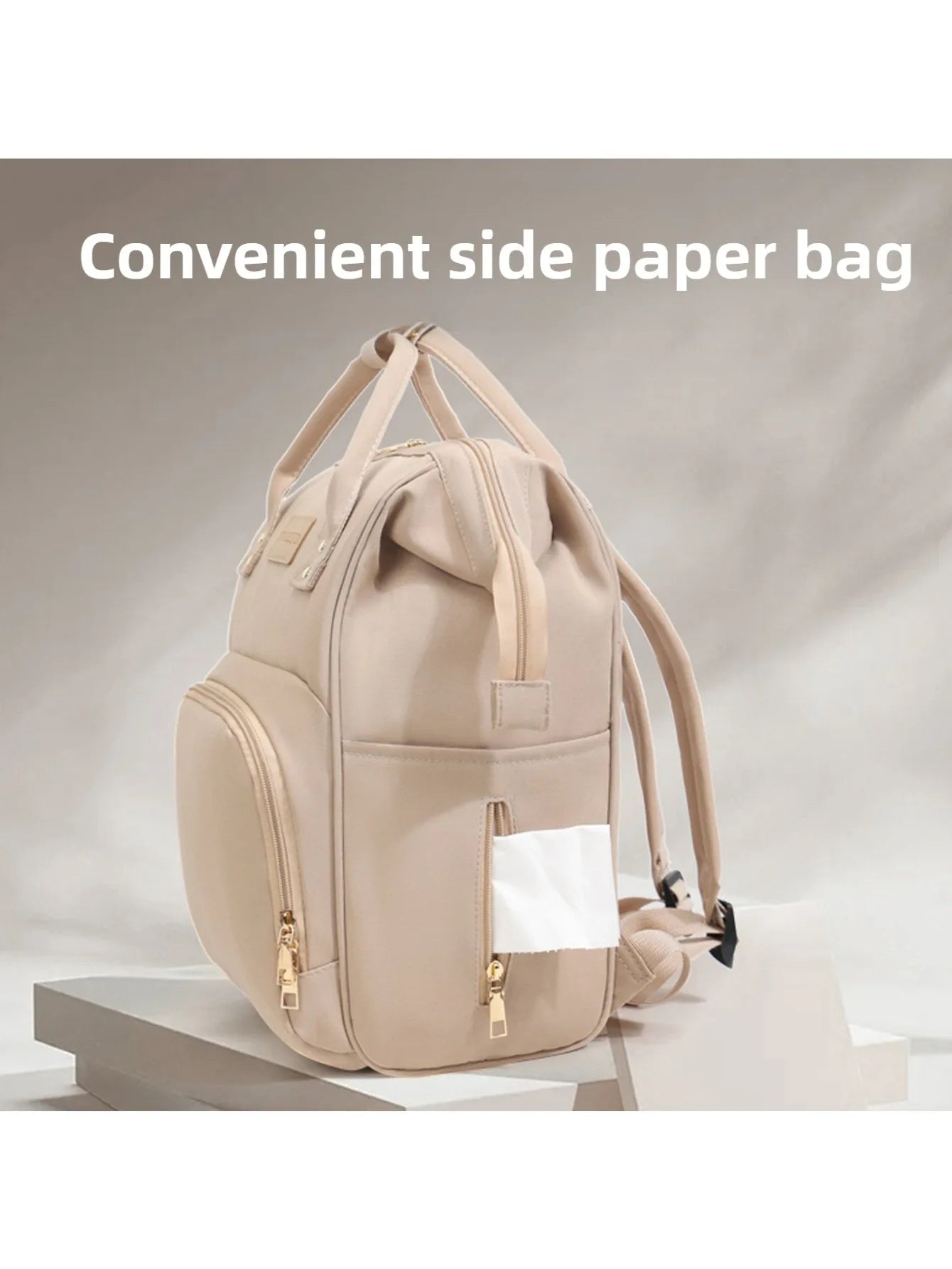 Baby Travel Backpack Diaper Mummy Bag Large Capacity Nappy Bag Material Handbag For Baby Outdoor Travel Bag For Baby Care Stuff