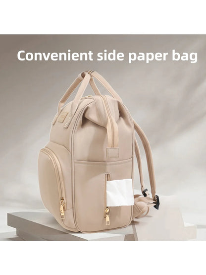 Baby Travel Backpack Diaper Mummy Bag Large Capacity Nappy Bag Material Handbag For Baby Outdoor Travel Bag For Baby Care Stuff
