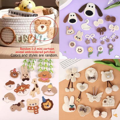 1pc Personalized Letter Handmade Cotton Rope Storage Basket, Party Gift Basket, Multifunctional Storage Basket, Easter Gift