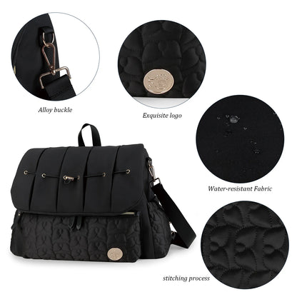 Baby Diaper Bag Backpack For Maternity Nappy Bag Removable Shoulder Straps Fashion Waterproof Mommy Handbag With Changing Pad